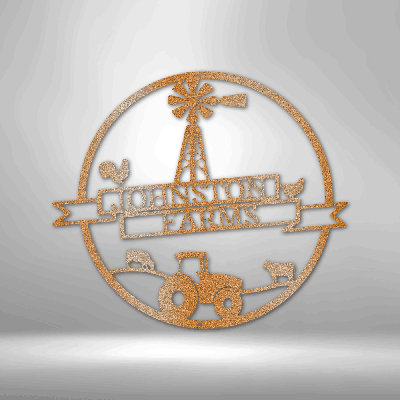 Bannière personnalisable Farm Steel