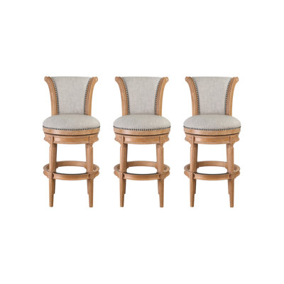 Upholstered Swivel Counter and Bar Stool
