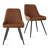 Bhagirath 6-Person Dining Set with Faux Leather Upholstered Chairs and Rectangular Table-718611996-718611993