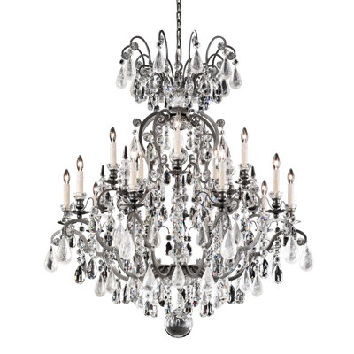 Renaissance 16 - Light Glass Tiered Chandelier