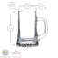 Stern 290ml Glass Beer Mug Set-63881014