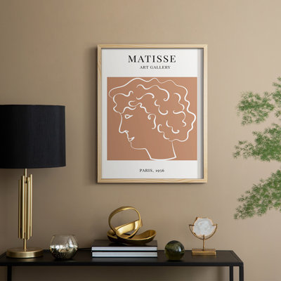Matisse Cxxviii, reproduction d'art encadrée - bois massif
