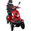 Scooters à 4 roues robustes de couleur rouge HS4W-A1R