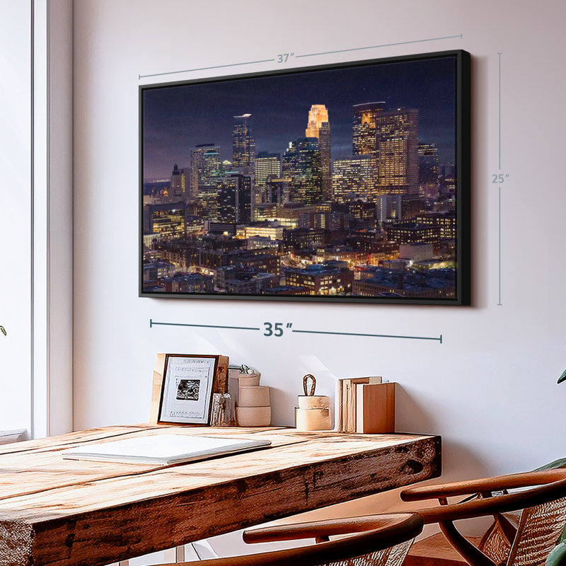 Impression sur toile Minneapolis, H 25 po x l 37 po