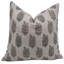 Block Print Throw Pillow Cover, 8 Thick Linen Decorative Cushion Cover-488968515