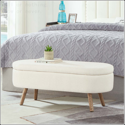 Banc de rangement avec repose-pieds Luxury