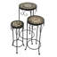 BRAVA 3 Piece Tall ROUND Plantstand Set
