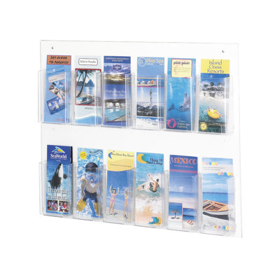 Clear2c Safco Pamphlet Magazine Rack
