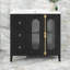 Meuble-lavabo 36 po avec 3 tiroirs, lavabo en céramique moderne-1789348487