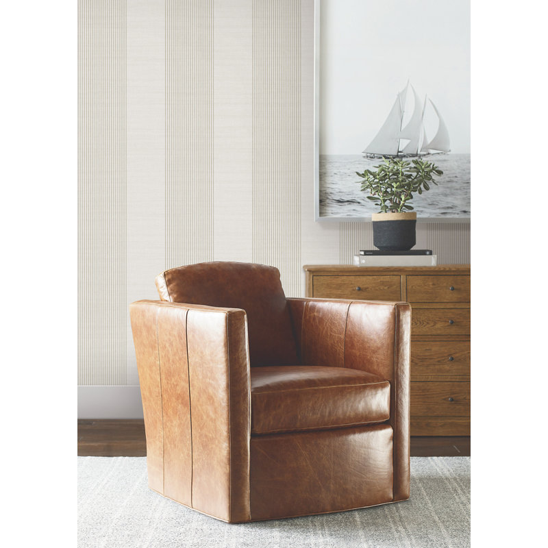Papier peint imitation lin Archer, Gris clair