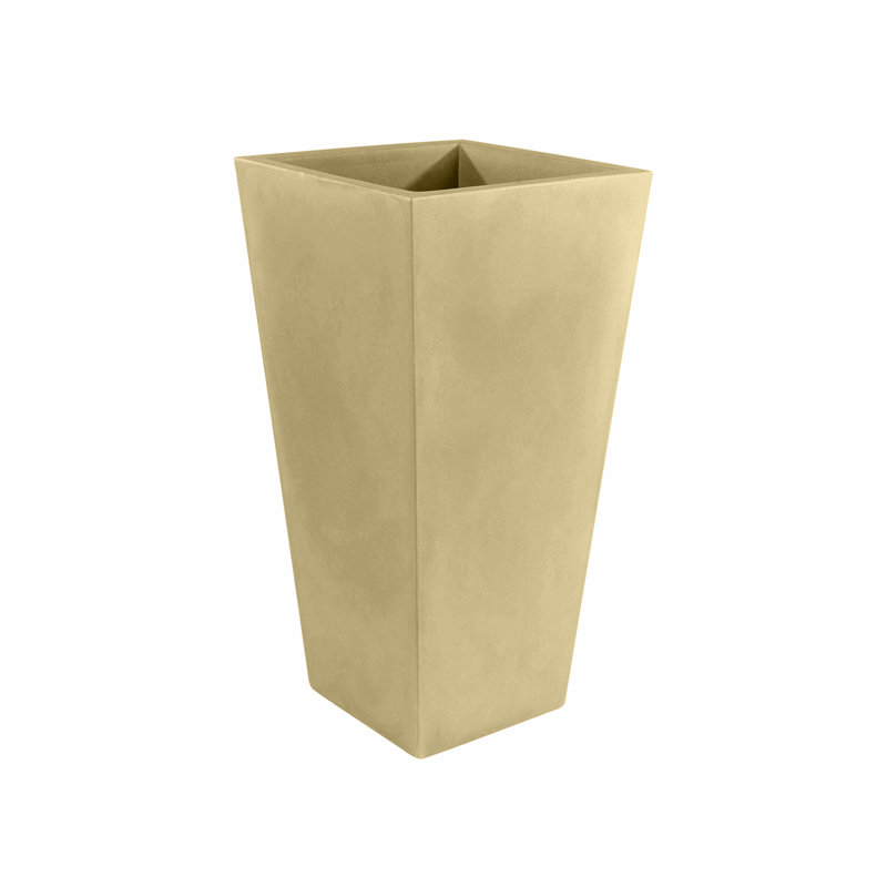 Cono Resin Pot Planter, 39.25" H x 13.75" W x 13.75" D, Bronze