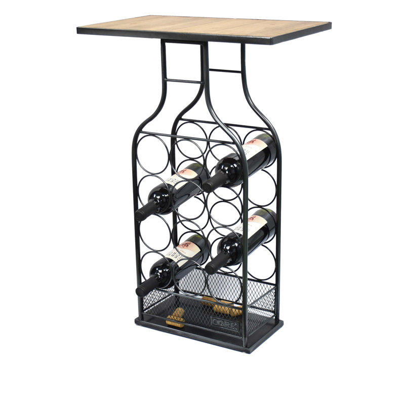 White Rack Table Happy Larry 12 Bottle Wine Rack Table | Wayfair.co.uk