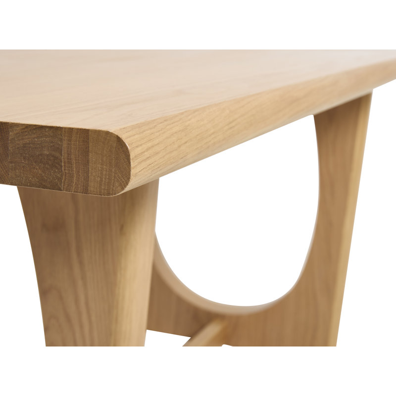 Taushif 270 cm Extendable Oak Dining Table