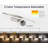 Brushed Nickel Bathroom Vanity Lights Fixtures Over Mirror 5CCT Dimmable Bathroom Light Fixture