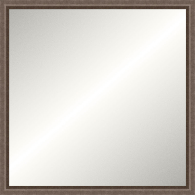 Bryand Solid Wood Framed Wall Mirror, 39.5" x 39.5", Square