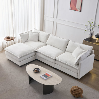 Modular 3 Seater with Ottoman