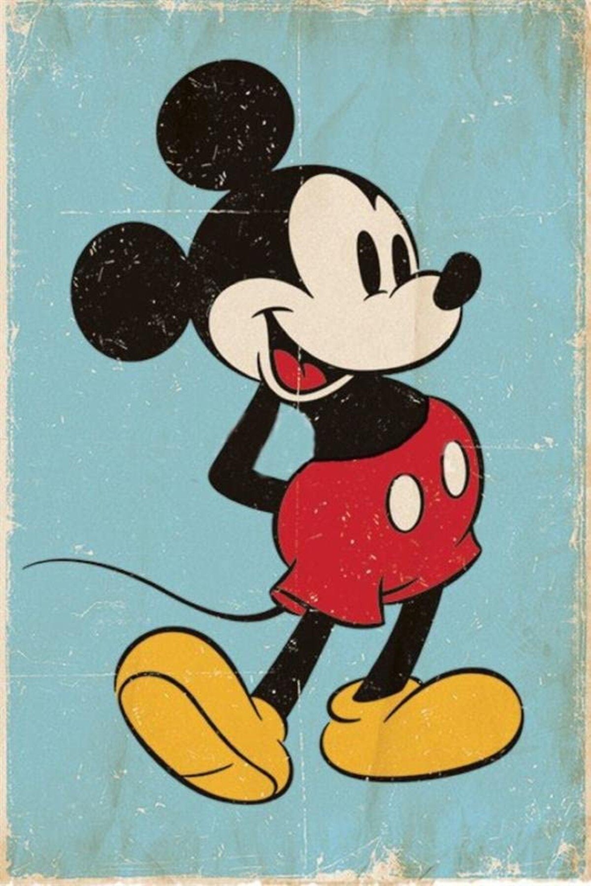 Buy For Less Mickey Mouse 36x24 Art Print Poster - Graphic Art - Wayfair Canada
