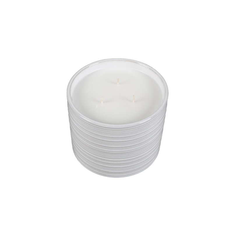 Bougie en céramique 6 po - Fleur de gardénia, 35,5 oz