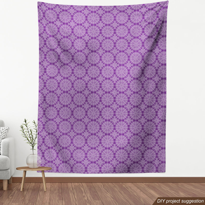 Tissu mandala mauve Ambesonne, l 58 po x L 72 po