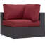 Ensemble de mobilier d'extérieur en rotin 5 pièces Modway Convene-687209954