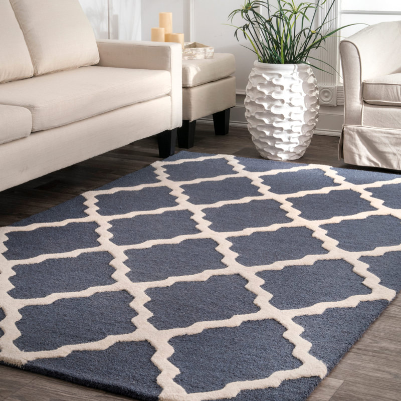 Thuan Wool Moroccan Indoor Rug, Rectangle 5' x 8'