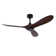 52Inch 3 Wood Blade Ceiling Fan With Remote Control Without Light