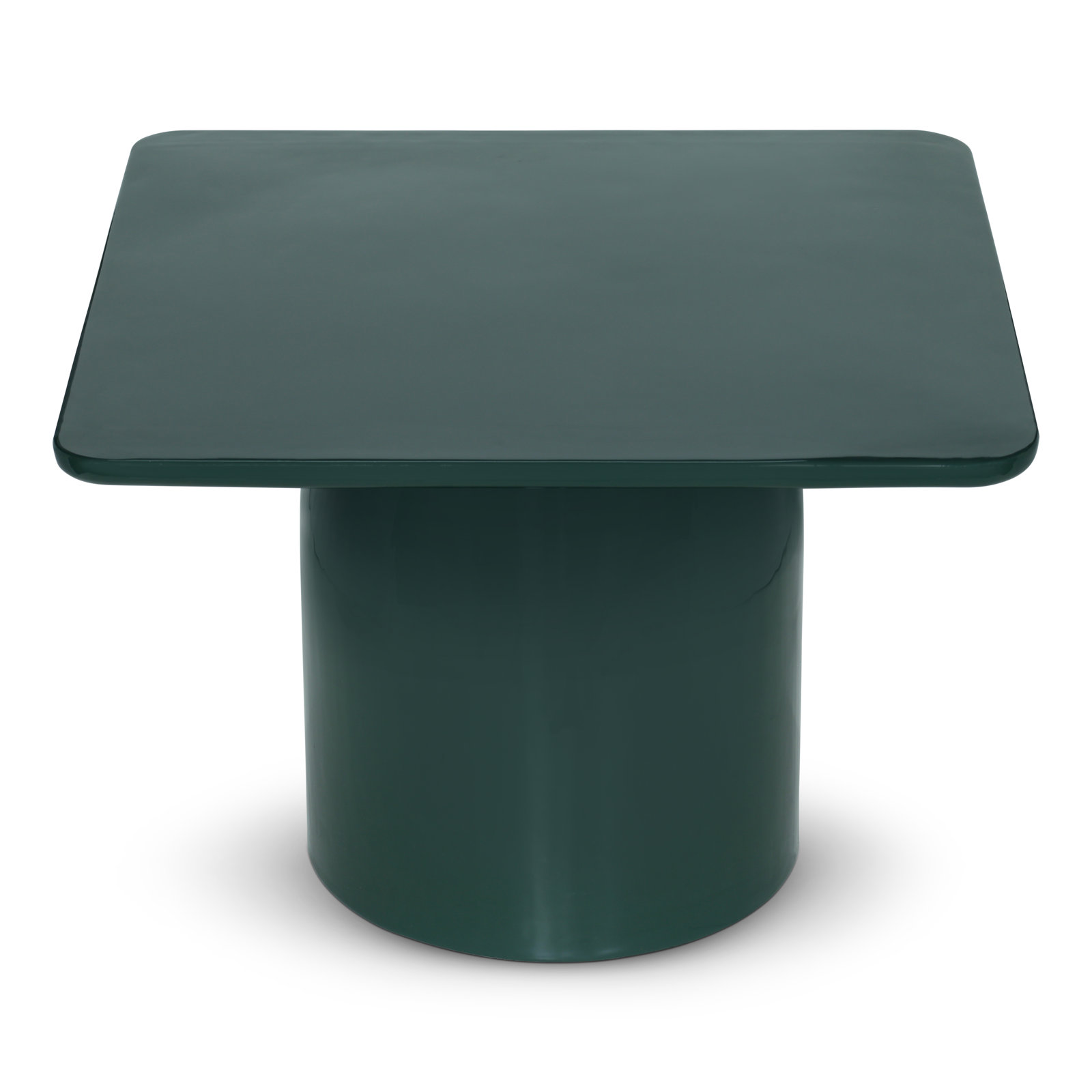 Tommie Coffee Table, Obsidian Green, TALL 16.5" H x 23.75" L x 23.75" W