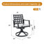 Bascules pivotantes de salle à manger en aluminium coulé 2 pièces Modern Modern Classic