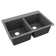 33" x 22" Double Basin Undermount Kitchen Sink with Accessories