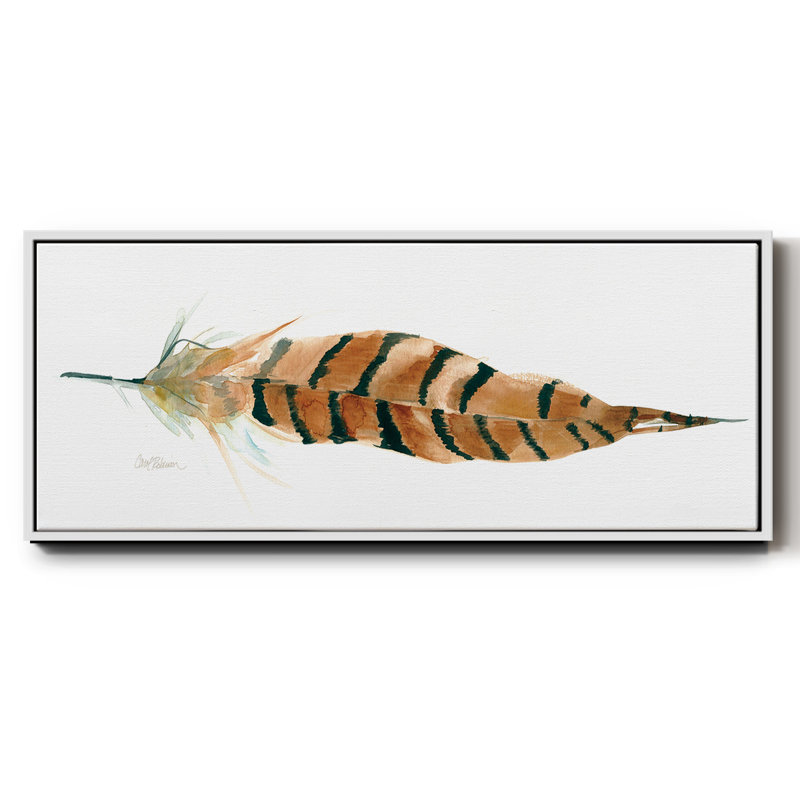 Tail Feather I - toile encadrée, H 8 po x l 20 po