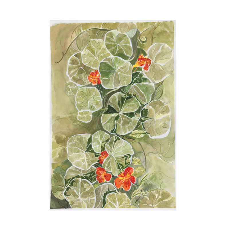 Bolog Lucrecia Caporale Nasturtium Tapestry Canvas Art, 24" H x 16" W