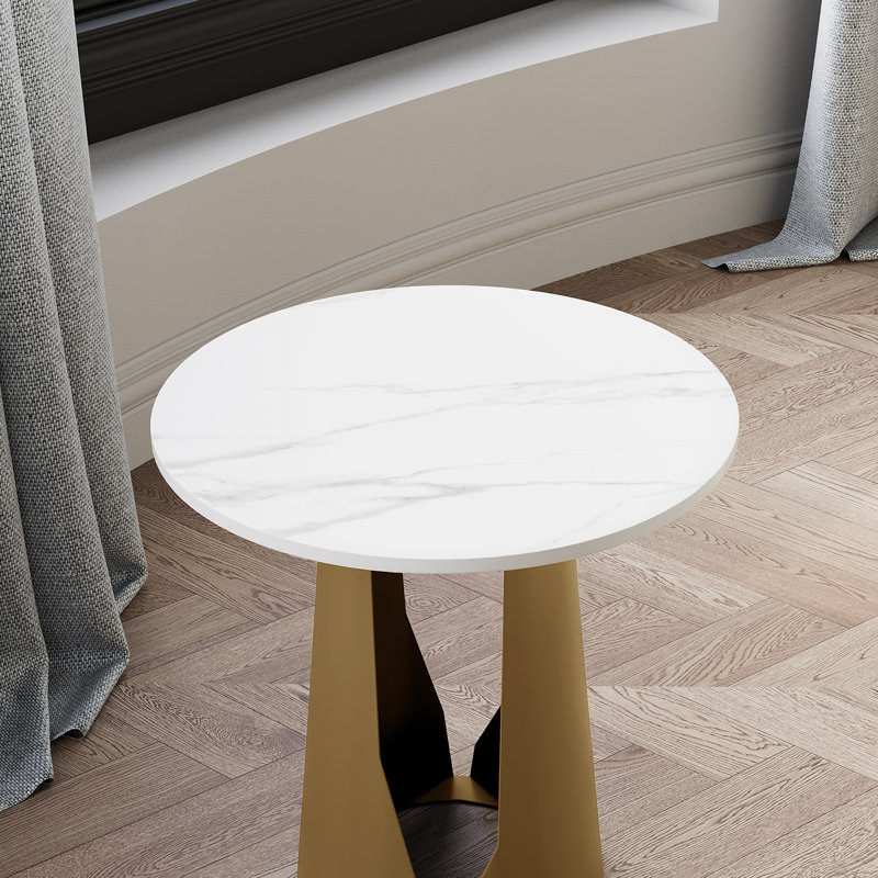 End Table, Gold