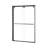 76 in. H Bypass Frameless Shower Door with Header and Clear Glass