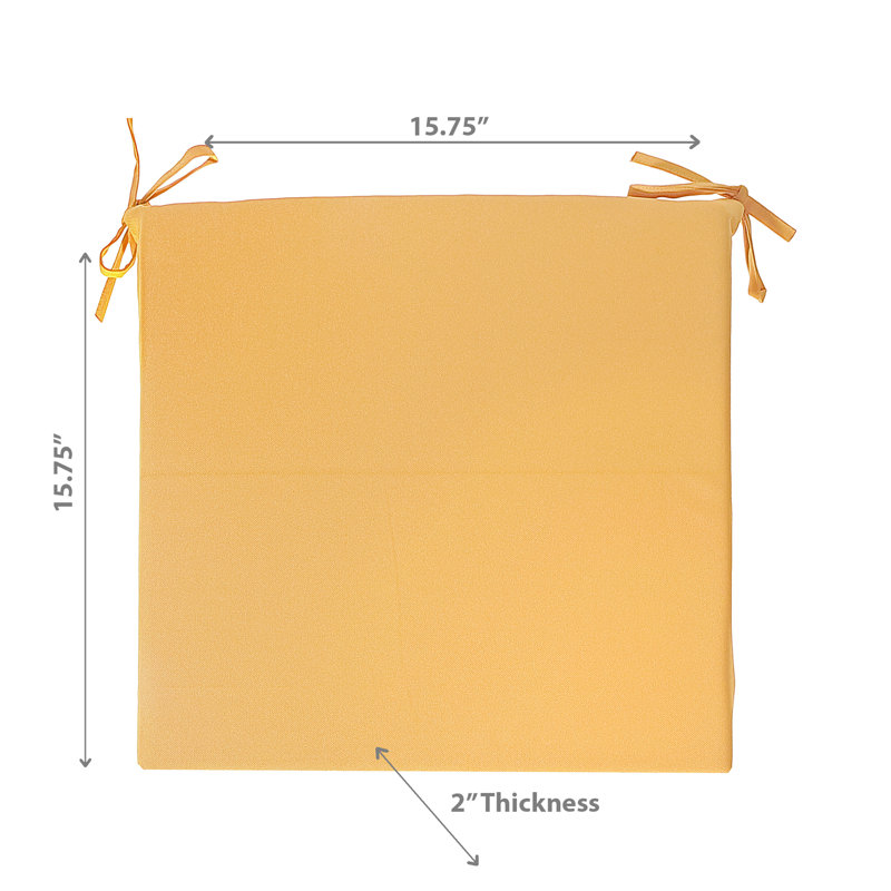 Ih Casadecor Outdoor Seat Cushion, Yellow