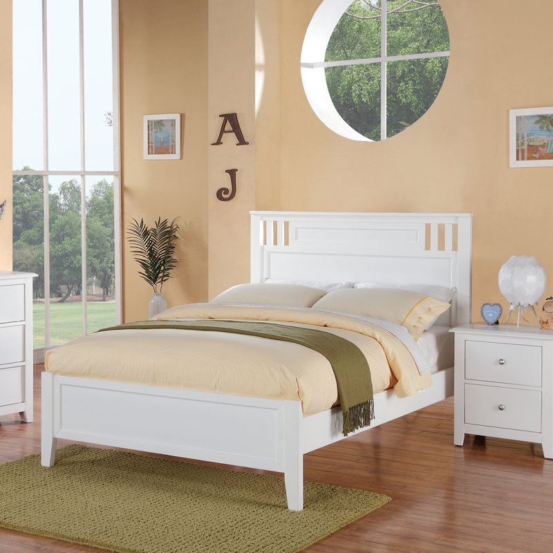 Lit standard Robbyn, Double, Blanc