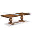 L'ensemble de table de cuisine 9 pièces comprend une table de salle à manger et 8 chaises de salle à manger en similicuir gris foncé avec dossier haut - finition noyer antique-1416169767-1416169763-1436706360