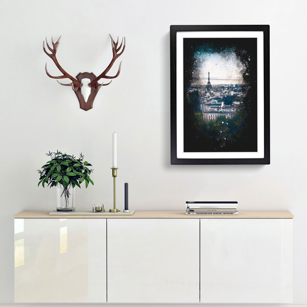 Eiffel Tower and the Paris Skyline - Framed Print