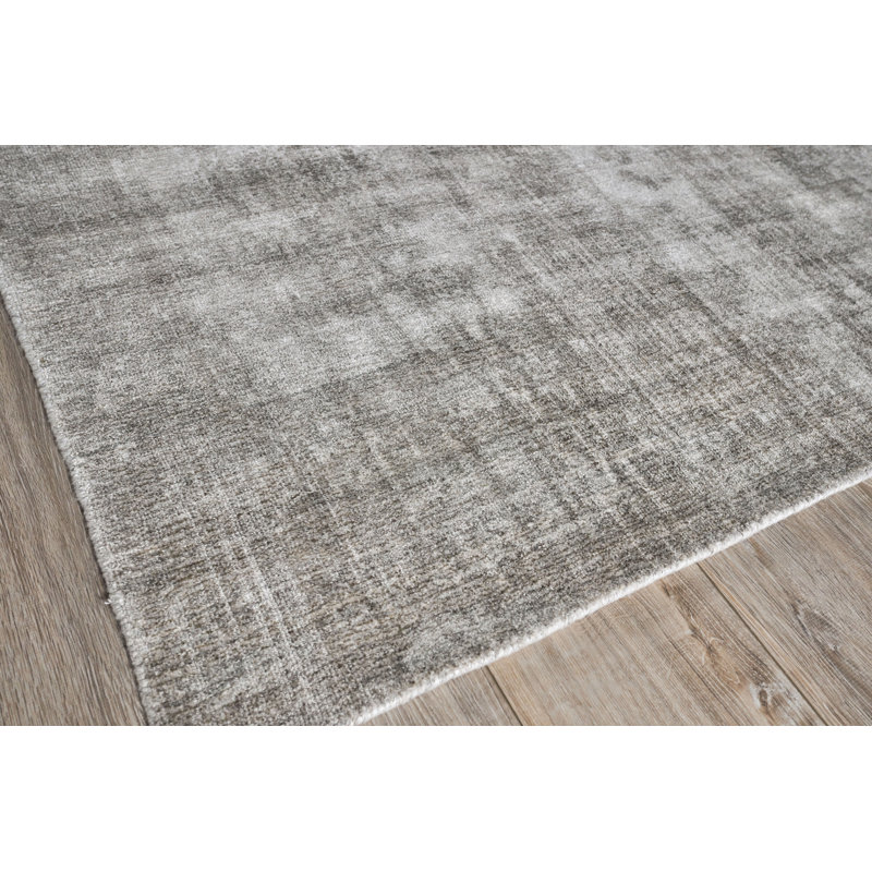 Stone Wash Gazni Abstract Area Rug in Taupe, Rectangle 10' x 14'