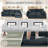 4-Seater L-Shaped Corduroy Sofa Sectional Modular With Ottoman-1887159952