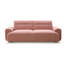Canapé-lit convertible 3 places - Tissu polaire en peluche rose