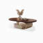 Table basse noyer massif et bois manufacturé-129166857