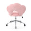 Fauteuil pivotant à 360 ° réglable en hauteur, fauteuil pivotant, tissu en peluche, fauteuil de bureau personnel-887760076