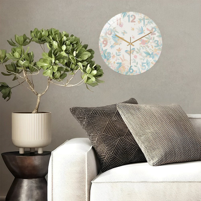 Horloge murale avec horloge murale 12 "
