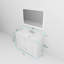Meuble-lavabo simple l 48 po x P 22 po et miroir 46 po Dukes-875698146