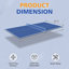 Table de tennis de table pliable et portable 6 * 3Ft-121198721-121198723