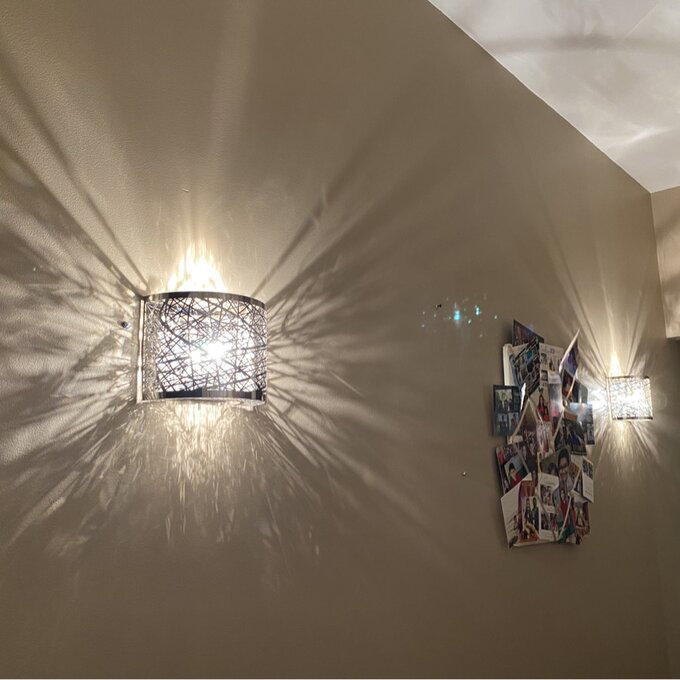 Mascher Flush Mounted Sconce, Polished Chrome