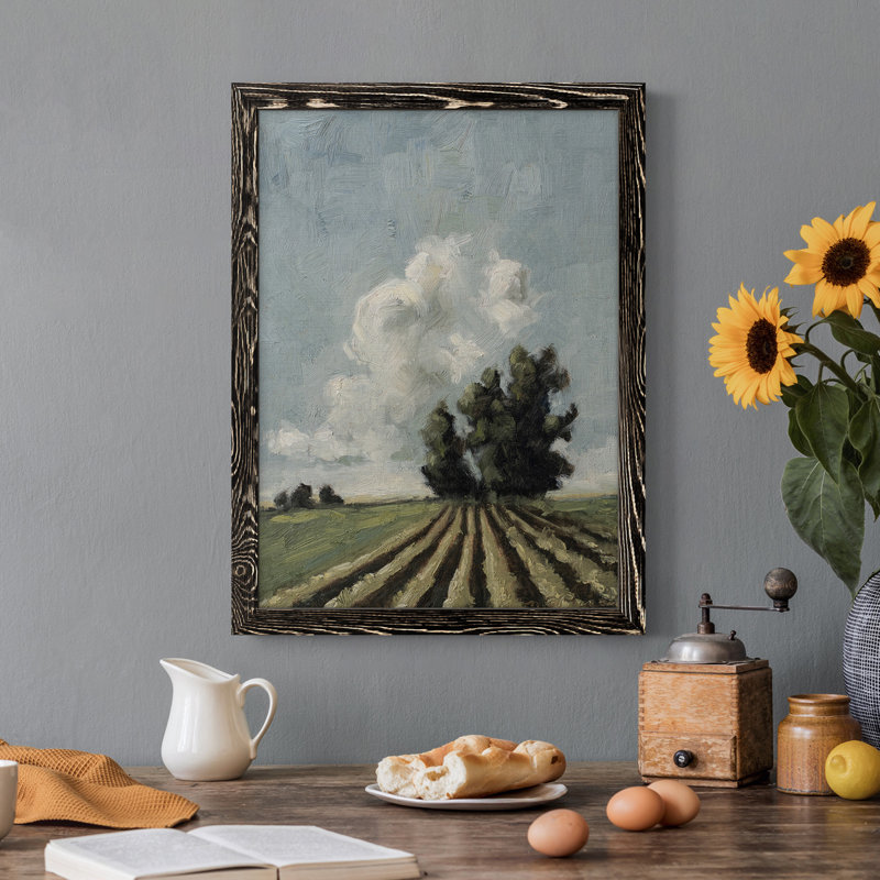 Copse Of Trees - Reproduction de photo sur toile, Cadre noir, H 28 po x l 38 po x P 1 po