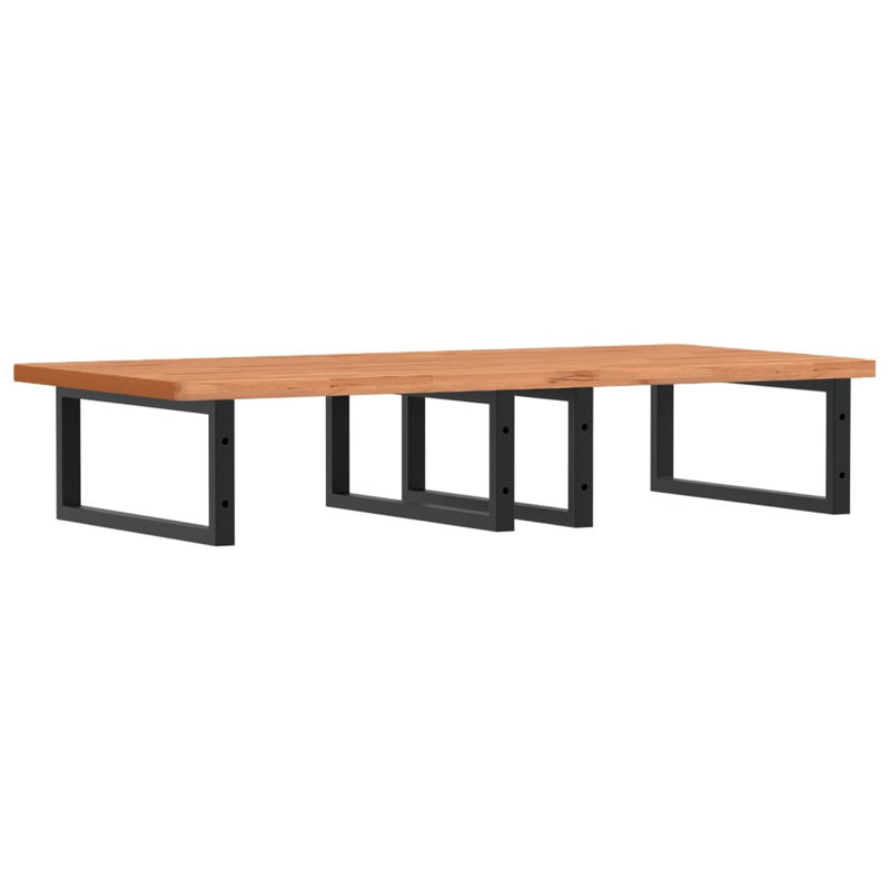 Brannin 115cm Solid Wood Bathroom Vanity Top, Beech/Black