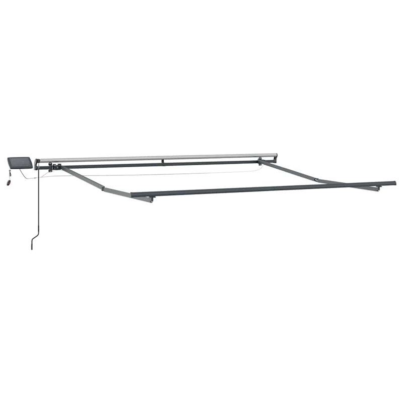 Retractable Awning, 300 cm W x 250 cm D, White/Red/Anthracite