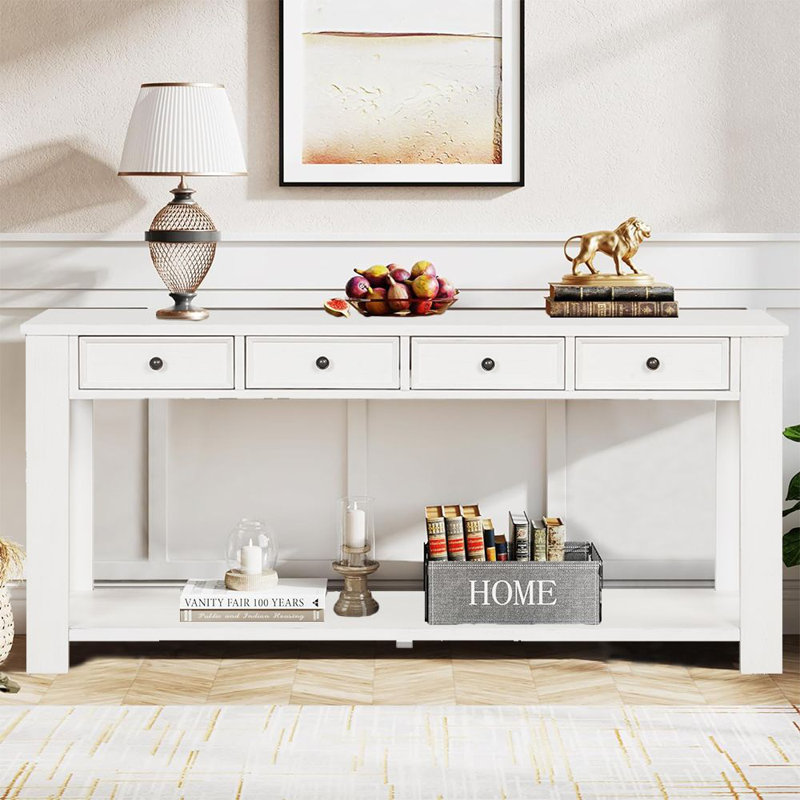 Console Hrehaan, Blanc antique, Blanc antique